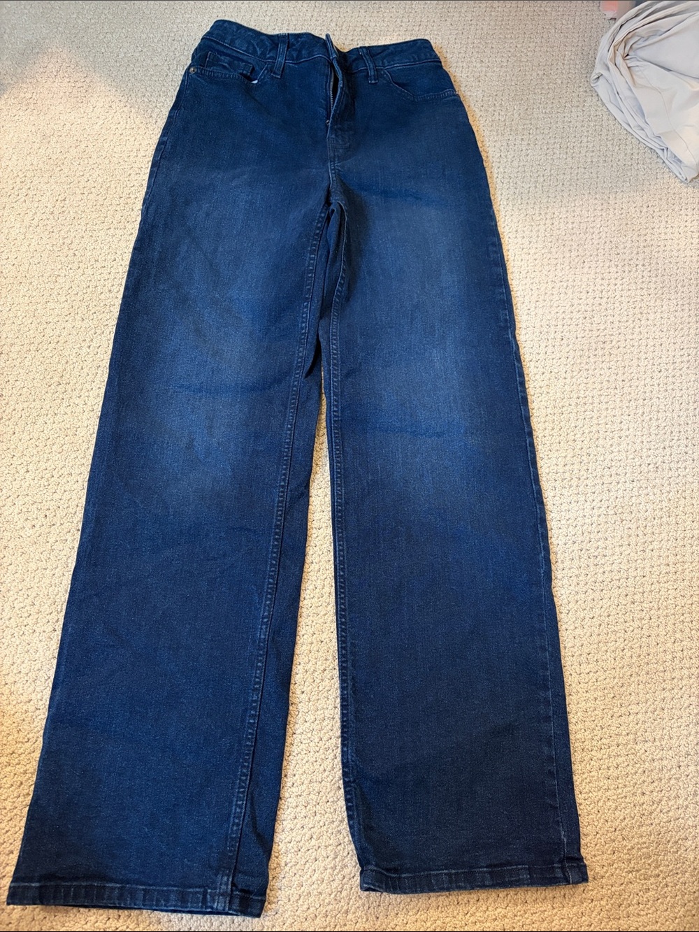 George Wide-Leg Jeans in Dark Blue